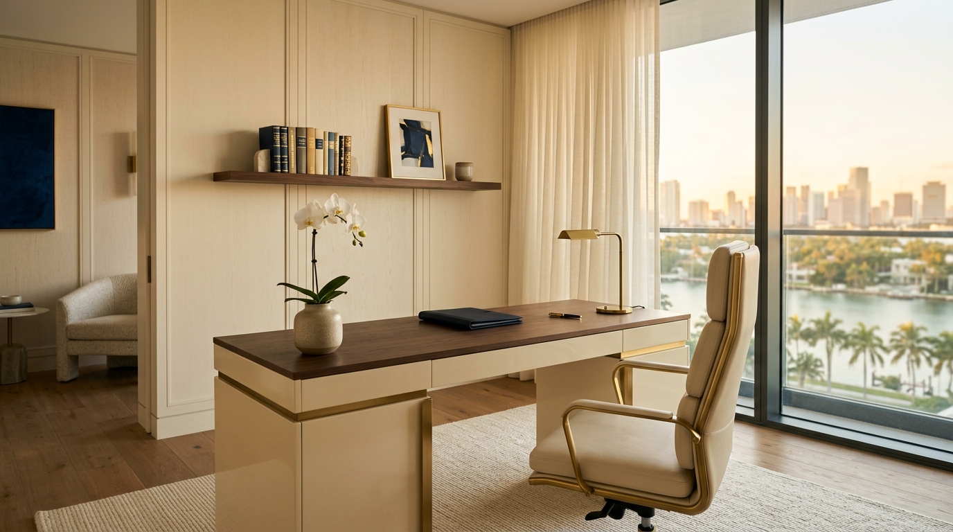 Novatek Advisory — private executive office overlooking South Florida